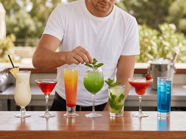 Beach Bar on the seafront at Dreamland Oasis Chakvi